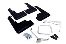 Rally Armor 15-21 Subaru WRX/STI Black UR Mud Flap w/Blue Logo - MF32-UR-BLK/BL