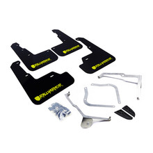 Rally Armor 15-21 Subaru WRX/STI Black Mud Flap Green Altered Font Logo - MF32-UR-BLK/CGN-X