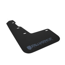 Rally Armor 15-21 Subaru WRX/STI Black Mud Flap Grey Altered Font Logo - MF32-UR-BLK/GRY-X