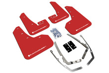 Rally Armor 15-21 MKVII VW Golf/GTI Red UR Mud Flap w/White Logo - MF37-UR-RD/WH