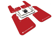 Rally Armor 15-18 VW Jetta Red UR Mud Flap w/White Logo - MF42-UR-RD/WH
