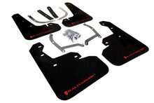Rally Armor 17-23 Subaru Impreza 4D/5D Black UR Mud Flap w/Red Logo - MF45-UR-BLK/RD