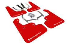 Rally Armor 17-23 Subaru Impreza 4D/5D Red UR Mud Flap w/White Logo - MF45-UR-RD/WH
