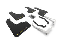 Rally Armor 18-23 Subaru Crosstrek Black UR Mud Flap w/Yellow Pearl Logo - MF46-LTUR-BLK/PYP