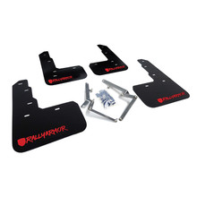 Rally Armor 17-22 Honda Civic Type R Black Mud Flap Red Altered Font Logo - MF47-UR-BLK/RD-X