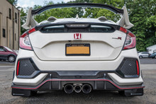 Rally Armor 17-22 Honda Civic Type R Red UR Mud Flap w/White Logo - MF47-UR-RD/WH
