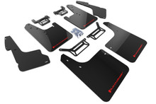 Rally Armor 12-24 Toyota 4Runner Black UR Mud Flap w/Red Logo - MF48-UR-BLK/RD