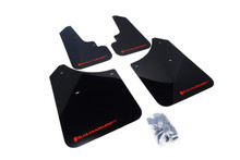 Rally Armor 03-08 Subaru Forester Black UR Mud Flap w/ Red Logo - MF5-UR-BLK/RD