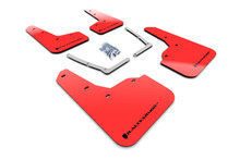 Rally Armor 16-21 Honda Civic Si Red UR Mud Flap w/Black Logo - MF50-UR-RD/BLK