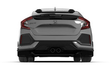 Rally Armor 17-21 Honda Civic Sport/Sport Touring Black UR Mud Flap w/Dark Grey Logo - MF51-UR-BLK/DGRY