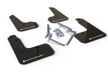 Rally Armor 17-21 Honda Civic Sport/Sport Touring Black UR Mud Flap w/White Logo - MF51-UR-BLK/WH