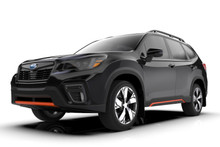 Rally Armor 19-21 Subaru Forester Black UR Mud Flap w/ Red Logo - MF52-UR-BLK/RD