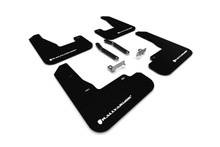Rally Armor 19-21 Hyundai Elantra GT N Line/i30 Black UR Mud Flap w/White Logo - MF59-UR-BLK/WH