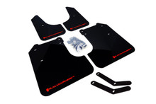 Rally Armor 08-10 Subaru WRX / 08-11 Impreza 2.5i (Hatch/Sedan) Black UR Mud Flap w/Blue Logo - MF6-UR-BLK/BL