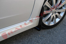Rally Armor 08-10 Subaru WRX / 08-11 Impreza 2.5i (Hatch/Sedan) Black UR Mud Flap w/Blue Logo - MF6-UR-BLK/BL