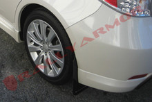 Rally Armor 08-10 Subaru WRX / 08-11 Impreza 2.5i (Hatch/Sedan) Black UR Mud Flap w/Grey Logo - MF6-UR-BLK/GRY