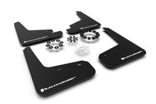 Rally Armor 20-26 Tesla Model Y, Juniper Y Black UR Mud Flap w/White Logo - MF72-UR-BLK/WH