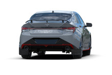 Rally Armor 22-23 Hyundai Elantra N & N Line Black UR Mud Flap w/Red Logo - MF79-UR-BLK-RD