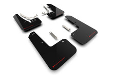 Rally Armor 22-25 VW MK8 Golf GTI/R Black UR Mud Flap w/Red Logo - MF80-UR-BLK/RD