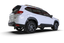 Rally Armor 22-24 Subaru Forester (Incl. Wilderness) Black UR Mud Flap w/Red Logo - MF82-UR-BLK/RD
