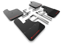 Rally Armor 19-25 Jeep Gladiator JT (Incl. Overland/Sport/Sport S) Black Mud Flap w/Red Logo - MF84-BLK-RD