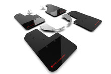 Rally Armor 21-25 Ford Bronco (Steel Bmpr - NO Rptr/Sprt - NO RR/RB) Blk Mud Flap w/Red Logo - MF85-NO-ST-RD