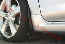 Rally Armor 04-09 Mazda3/Speed3 Black UR Mud Flap w/ Red Logo - MF9-UR-BLK/RD