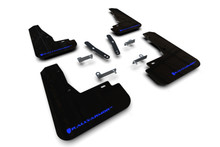 Rally Armor 22-25 Kia EV6 Black UR Mud Flap Blue Logo - MF91-UR-BLK-BL