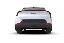 Rally Armor 22-25 Kia EV6 Black UR Mud Flap White Logo - MF91-UR-BLK-WH