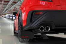 Rally Armor 22-25 Subaru WRX Black UR Mud Flap Altered Font Red Logo - MF92-UR-BLK/RD-X