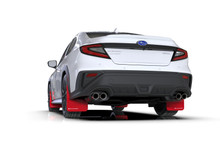 Rally Armor 22-25 Subaru WRX Red UR Mud Flap w/White Logo - MF92-UR-RD/WH