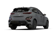 Rally Armor 22-23 Hyundai Kona N-Line Black UR Mud Flap w/Red Logo - MF93-UR-BLK-RD