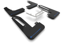 Rally Armor 23-25 Honda Civic Type R Black Mud Flap Light Blue Logo - MF97-UR-BLK-NB