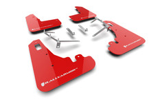 Rally Armor 22-25 Subaru BRZ / Toyota GR86 Red UR Mud Flap w/White Logo - MF99-UR-RD-WH