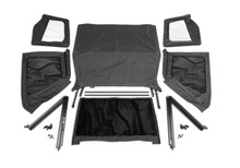 Rampage 1992-1995 Jeep Wrangler(YJ) Frameless Soft Top Kit - Black Diamond - 109435