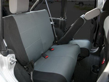 Rampage 2007-2018 Jeep Wrangler(JK) Unlimited Custom Fit Seat Cover - Black/Grey - 5057821