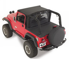 Rampage 1992-1995 Jeep Wrangler(YJ) Tonneau Cover - Black Denim - 721015