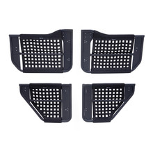 Rampage 2007-2018 Jeep Wrangler(JK) Unlimited 4-Door Tube Doors With Netting - Black - 7684