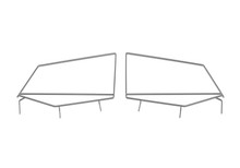 Rampage 1987-1995 Jeep Wrangler(YJ) Window Frame Only - Black - 89699