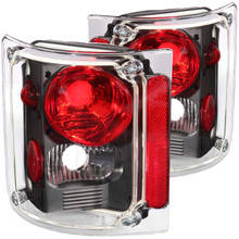ANZO 1973-1987 Chevrolet C 10 Taillights Black - 211016