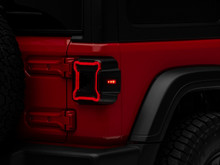 Raxiom 18-22 Jeep Wrangler JL Axial Series Plateau LED Tail Lights- Black Housing (Smoked Lens) - J150581-JL