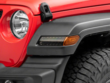Raxiom 18-23 Jeep Wrangler JL Sport Axial Series SEQL LED Parking/Turn Signal Lights- Smoked - J155019-JL