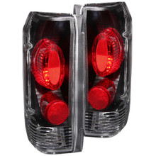 ANZO 1989-1996 Ford F-150 Taillights Black - 211062