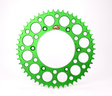 Renthal 2020 Kawasaki KX 65 Rear Grooved Sprocket - Green 420-50P Teeth - 408U-420-50GEGN