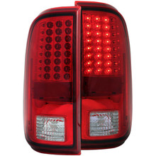 ANZO 2008-2015 Ford F-250 LED Taillights Red/Clear - 311050