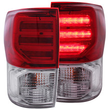 ANZO 2007-2013 Toyota Tundra LED Taillights Red/Clear G2 - 311204