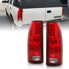 ANZO 1988-1999 Chevy C1500 Taillight Red/Clear Lens w/ Circuit Board(OE Replacement) - 311300
