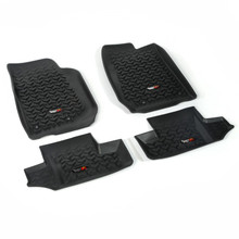 Rugged Ridge Floor Liner Front/Rear Black 2007-2018 Jeep Wrangler JK 2 Dr - 12987.03