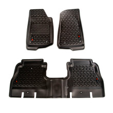 Rugged Ridge Floor Liner Front/Rear Black 2018-2020 Jeep Wrangler JL 4 Dr - 12987.05