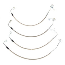 Rugged Ridge Brake Hose Kit Braided Stainless 07-18 Jeep Wrangler - 16734.10